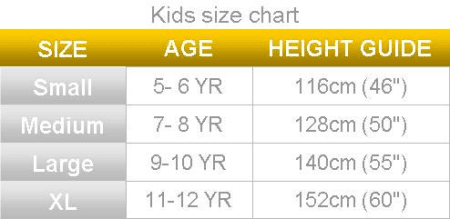 Polaris Kids Size Guide