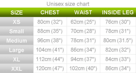 Polaris Unisex Size Guide