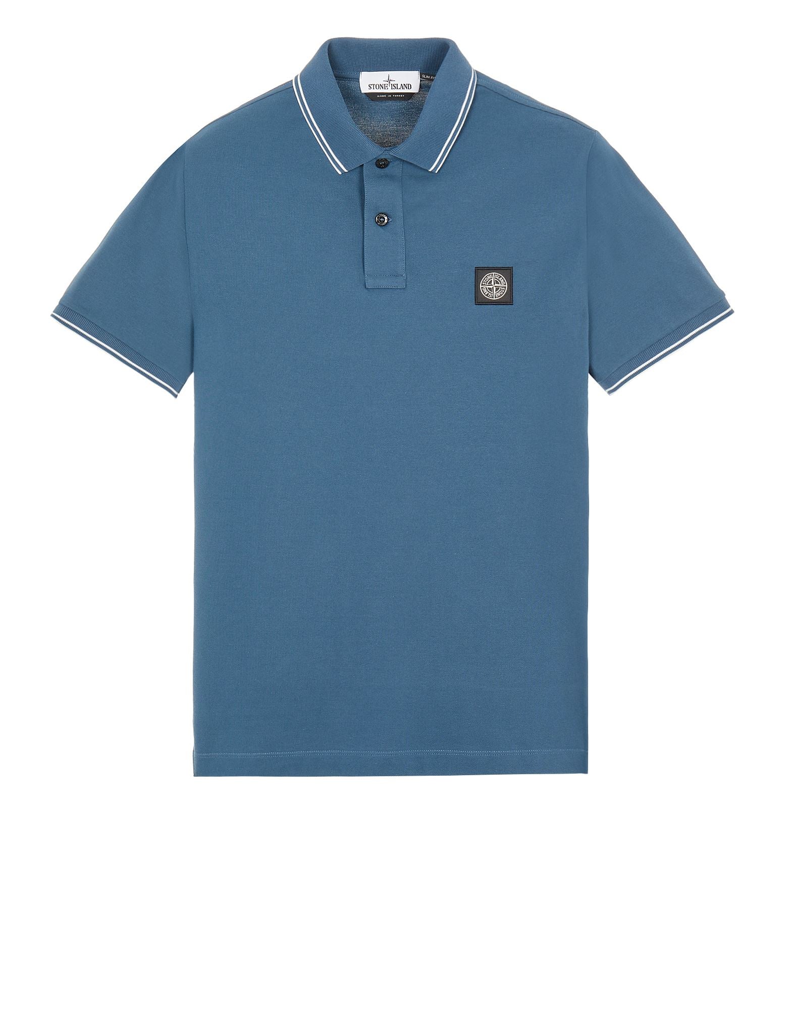 Stone Island UK | 22S18 STRETCH COTTON PIQUE_SLIM FIT Polo Shirt in ...