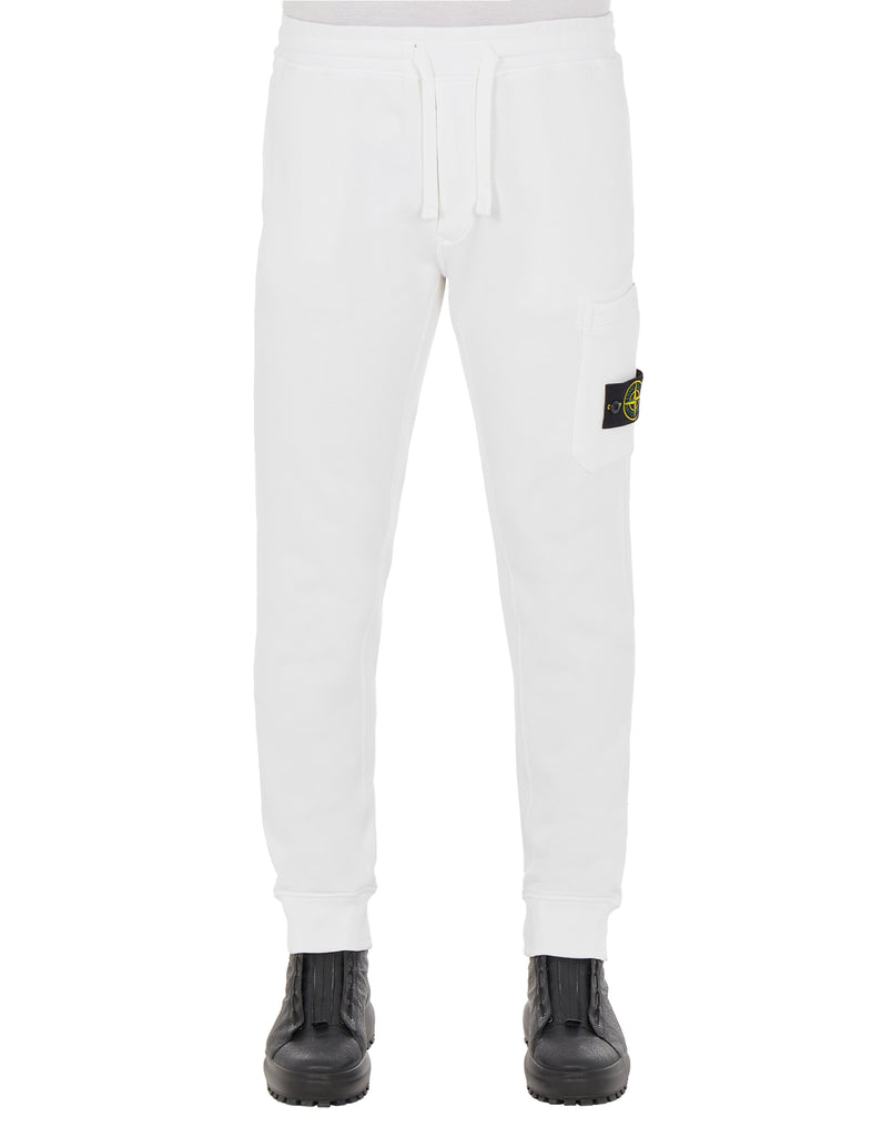 Stone Island UK | 64520 BRUSHED COTTON FLEECE_SLIM FIT Fleece Pants in ...