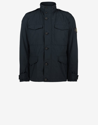 40522 Micro Reps Mid-Length Jacket in Navy Blue