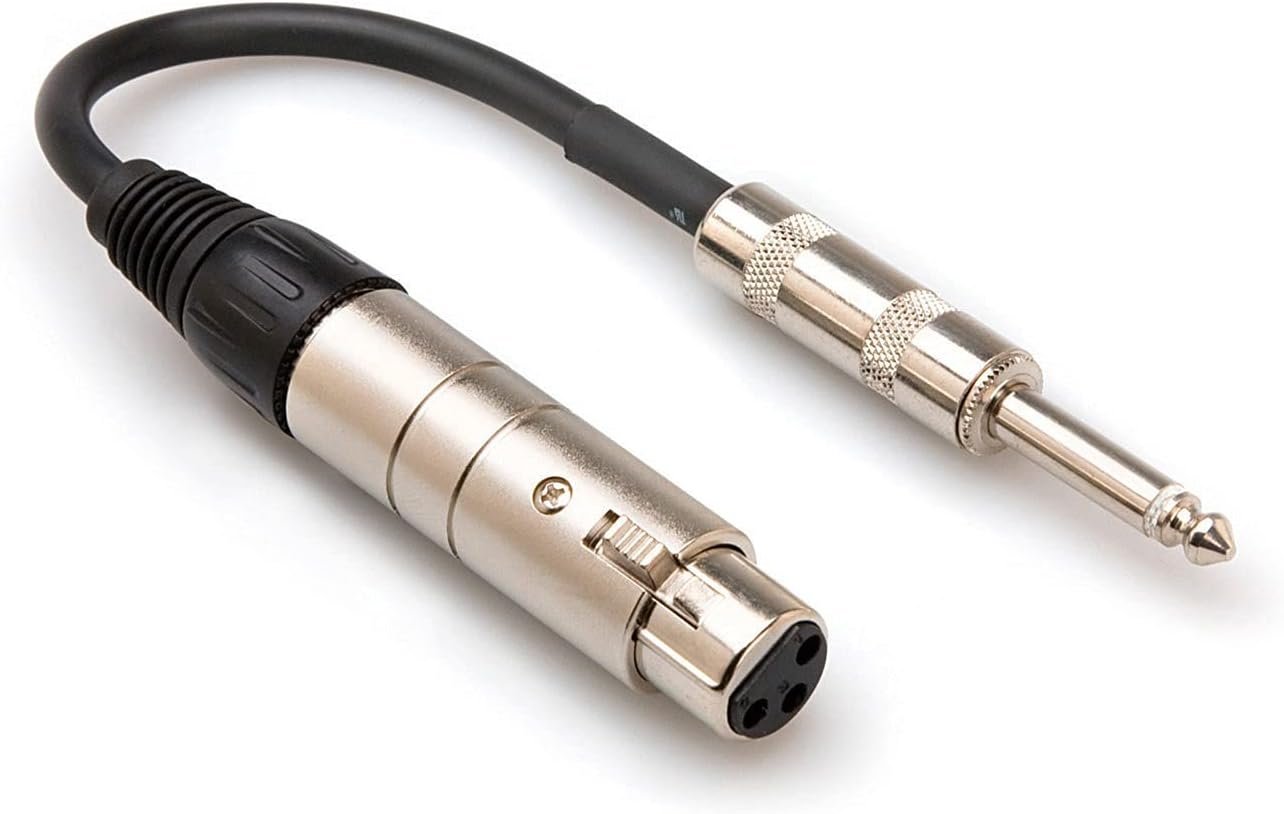 Hosa MIT176 Impedance Transformer XLR3F to 1/4 Inch TS