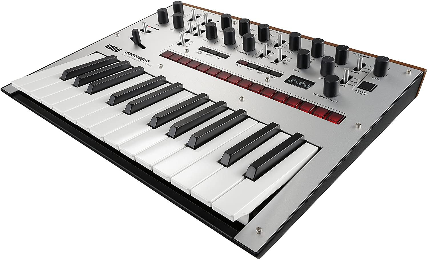 Korg Monologue Monophonic Analog Synthesizer with Presets-Silver (MONOLOGUESV)