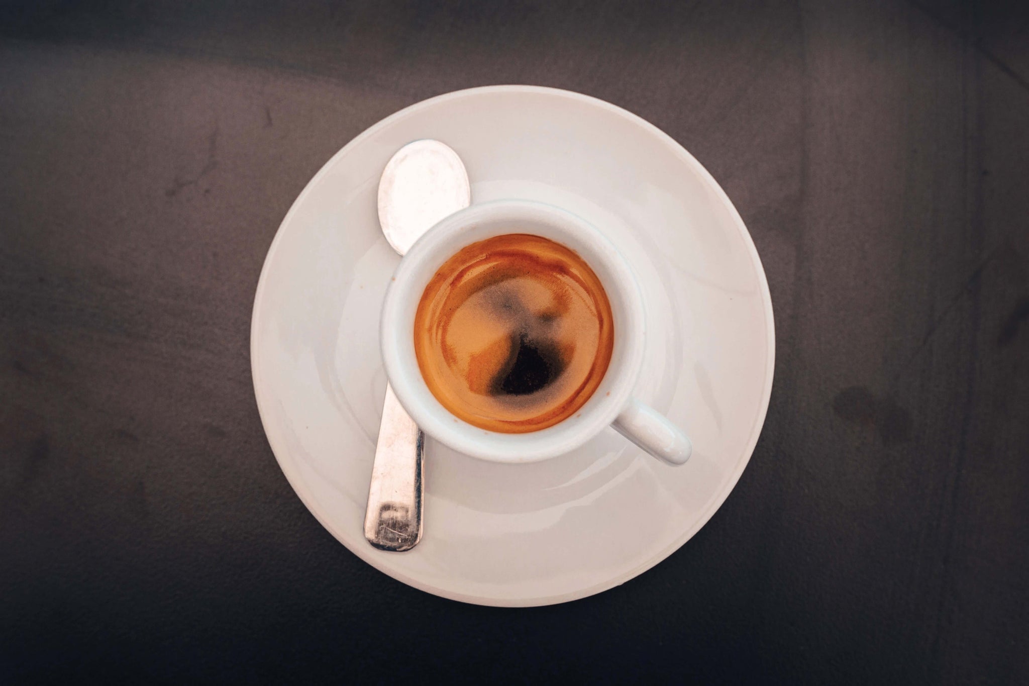 espresso with beautiful crema in a demitasse cup