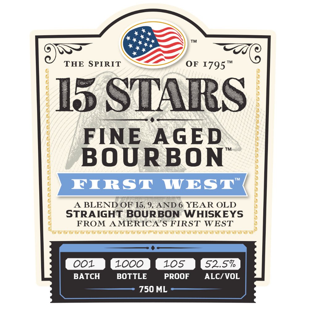 15 Stars First West Blended Bourbon