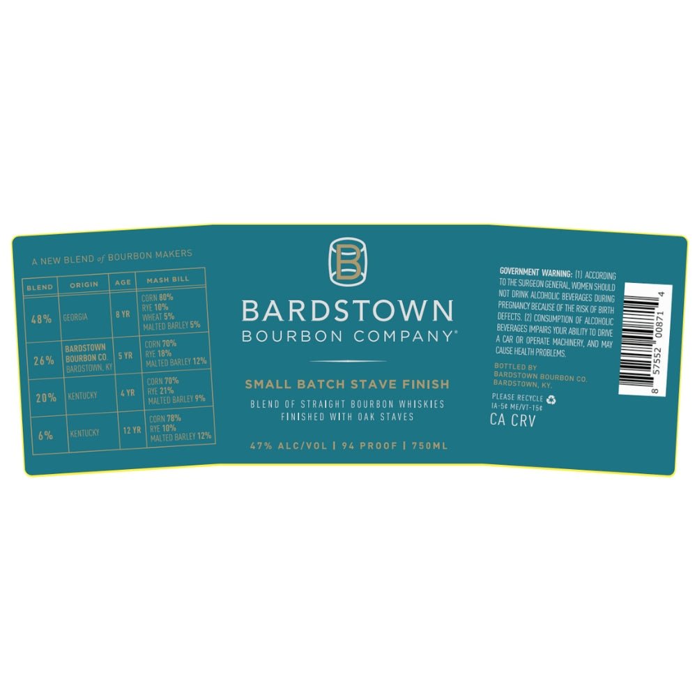 Bardstown Bourbon Small Batch Stave Finish Bourbon