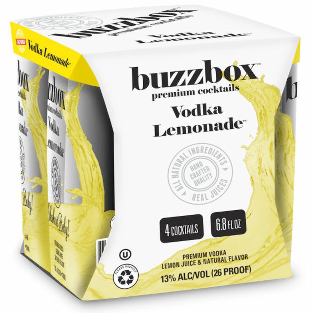 Buzzbox Vodka Lemonade Cocktail 4PK