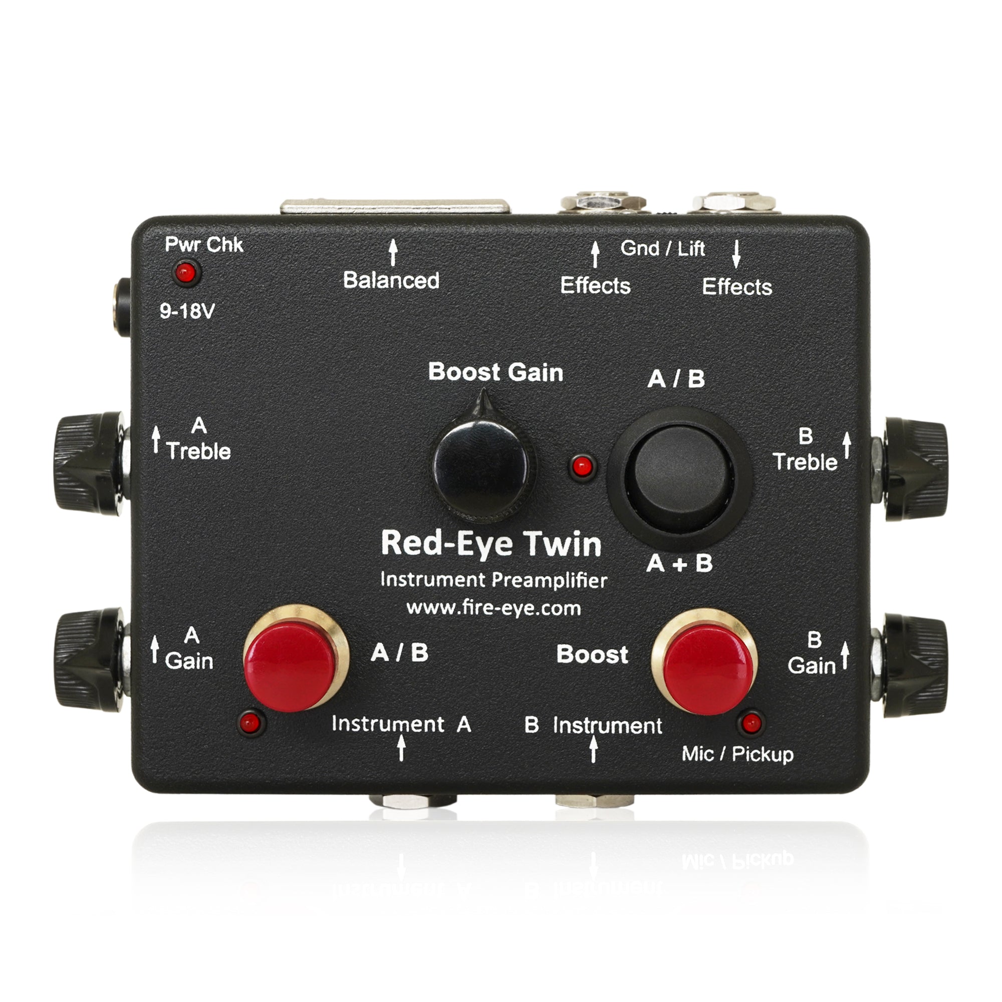 ロングバッテリーライフFire-eye Red-eye instrument preamplifer