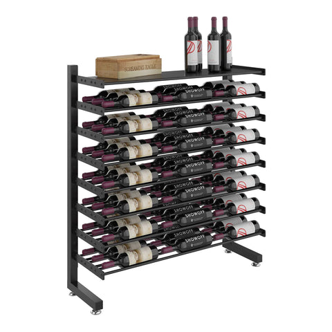 https://homebarvino.com/collections/freestanding/products/evolution-single-sided-island-display-rack-shelf-3c-single-sided-freestanding-metal-wine-rack