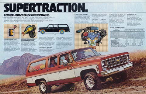 Chevy suburban advertising from the 1970s