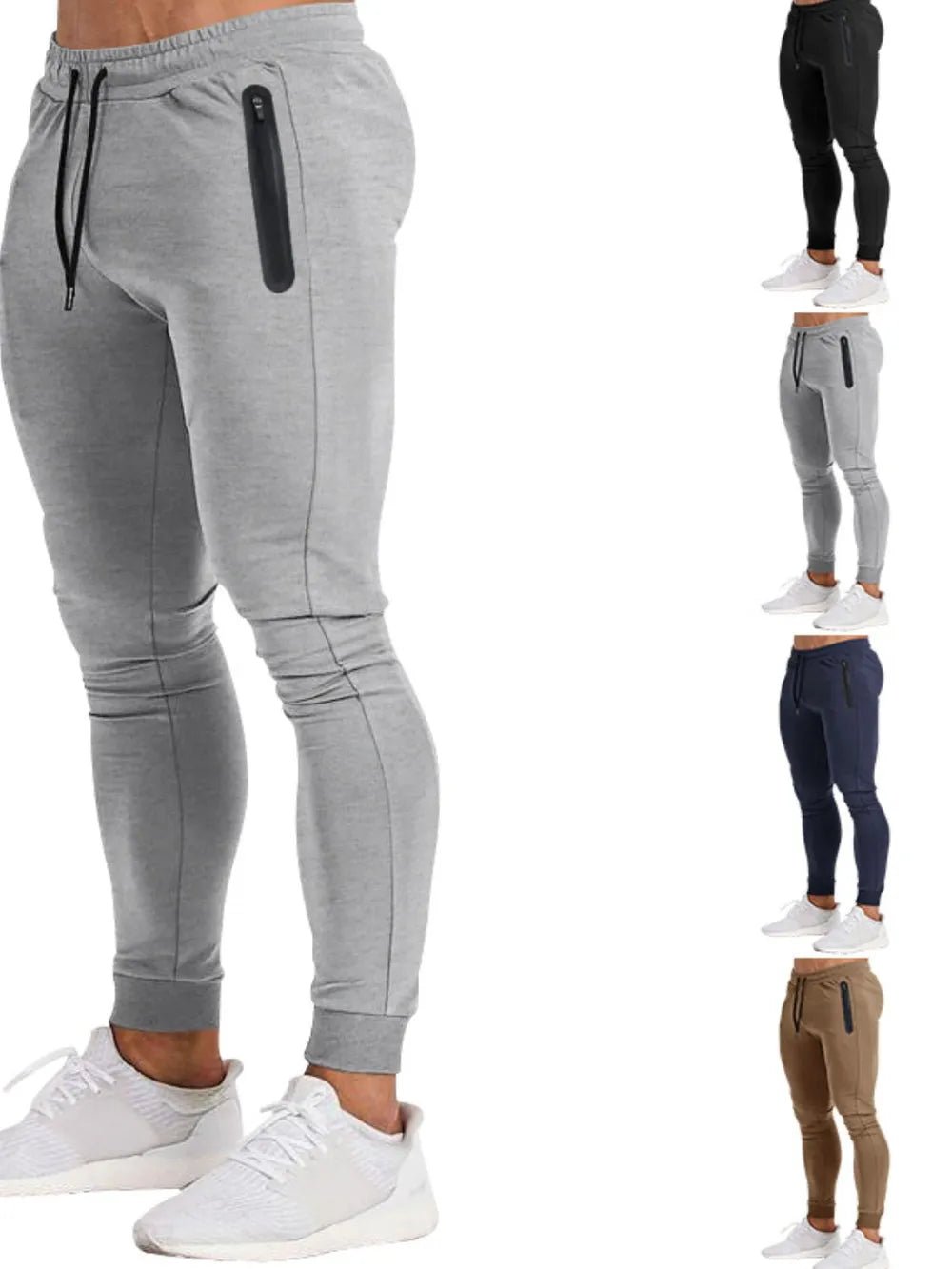 Men's Full Size Drawstring Pants with Pockets Plus Size