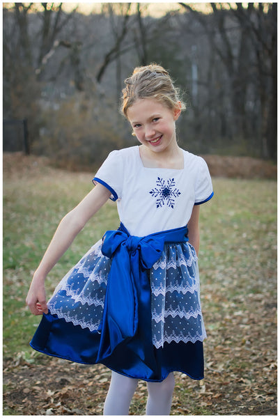 Sunflower Seams Rose Dress PDF Girls Sewing Pattern