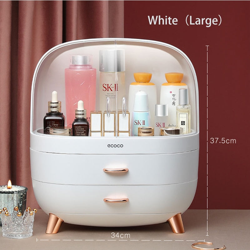 Makeup Organizer For Cosmetic Large Capacity Cosmetic Storage Box Organizer Desktop Jewelry Nail Polish Makeup Drawer Container