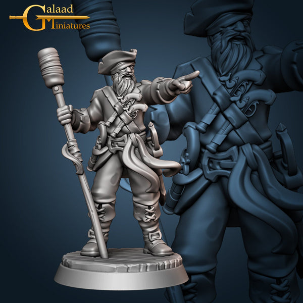 Miniature dnd figures Painted Female Pirate Captain 3D printed for