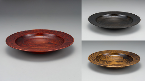 Asada Lacquerware Wooden Plates