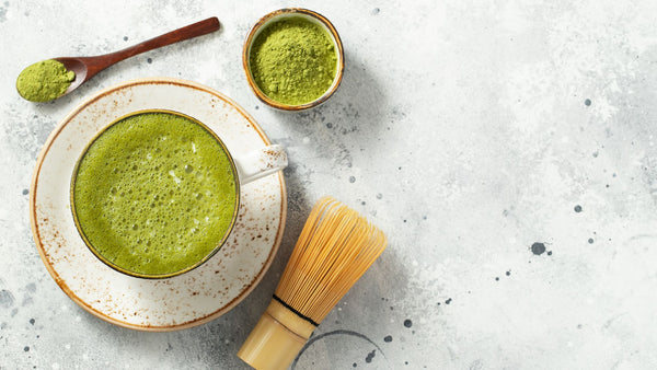 Matcha Green Tea with Whisk and Arita-ware