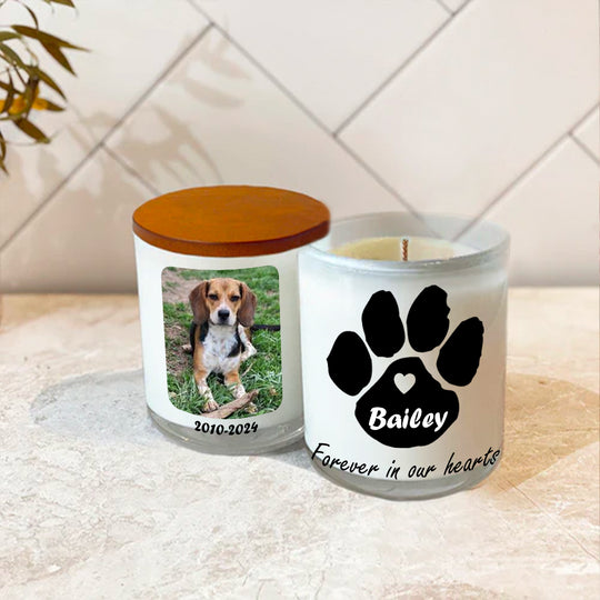Forever In Our Hearts - Dog Memory Candle Image 1