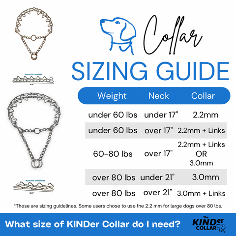 KINDer Collar sizing guide