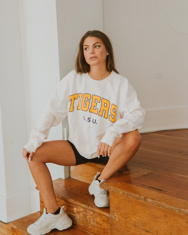 lsu corded sweatshirt