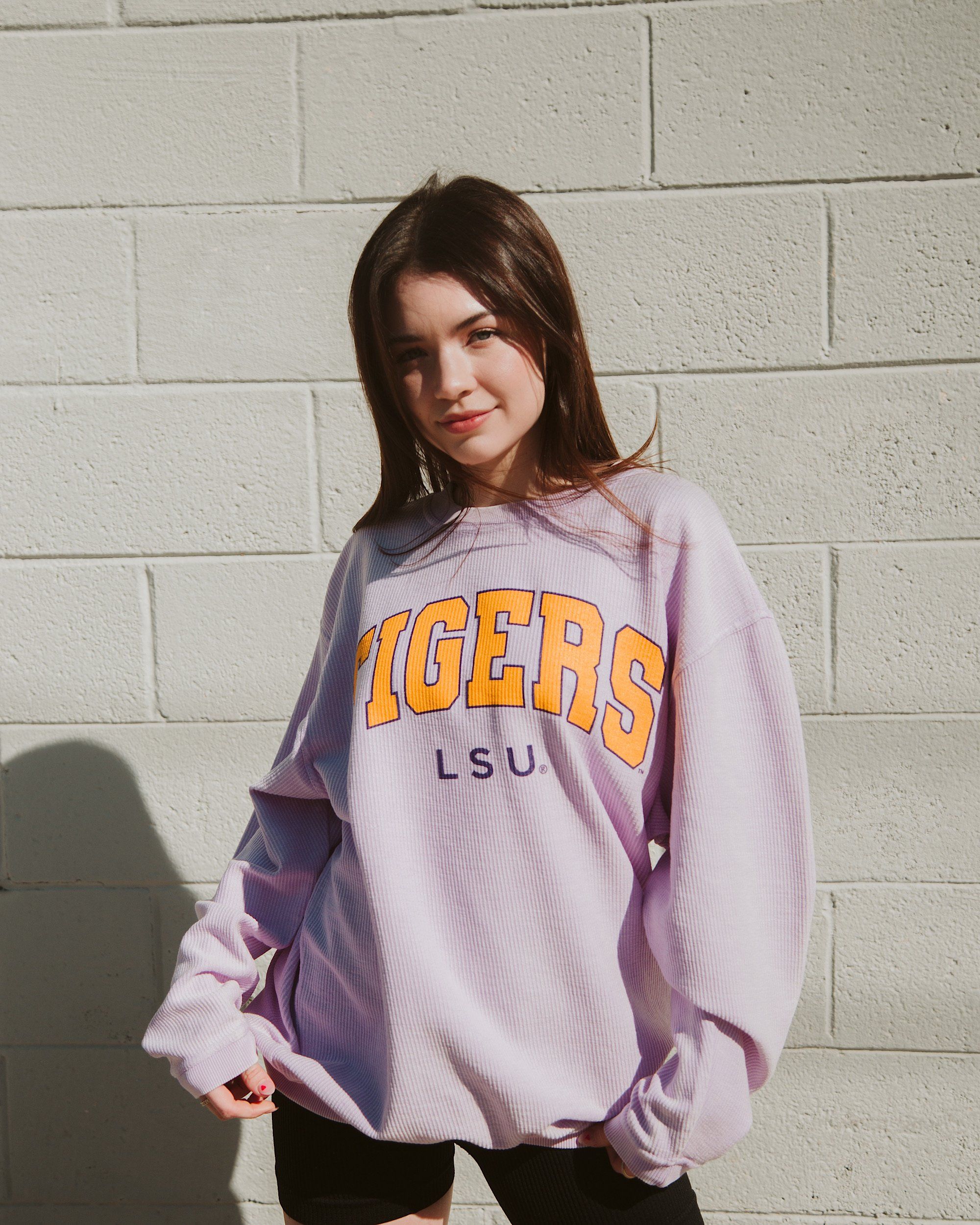 lsu corded sweatshirt