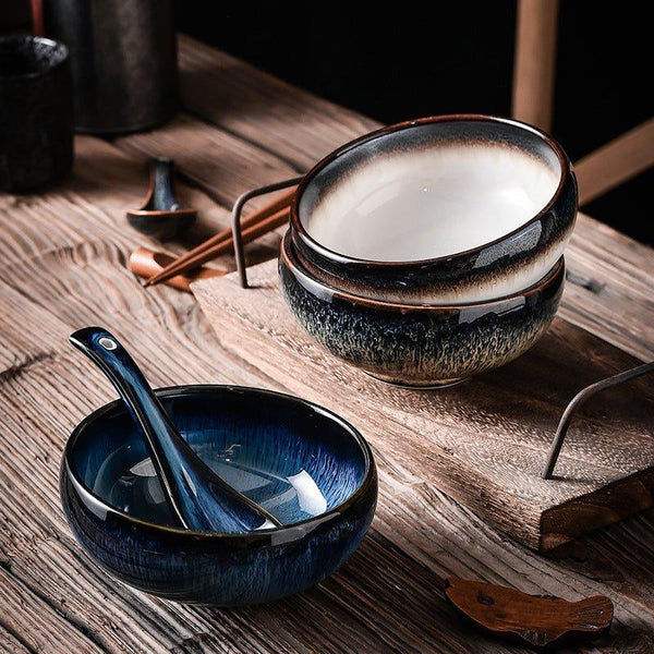 Japanese Handcrafted Ceramic Dotted Condiment Set - MASU
