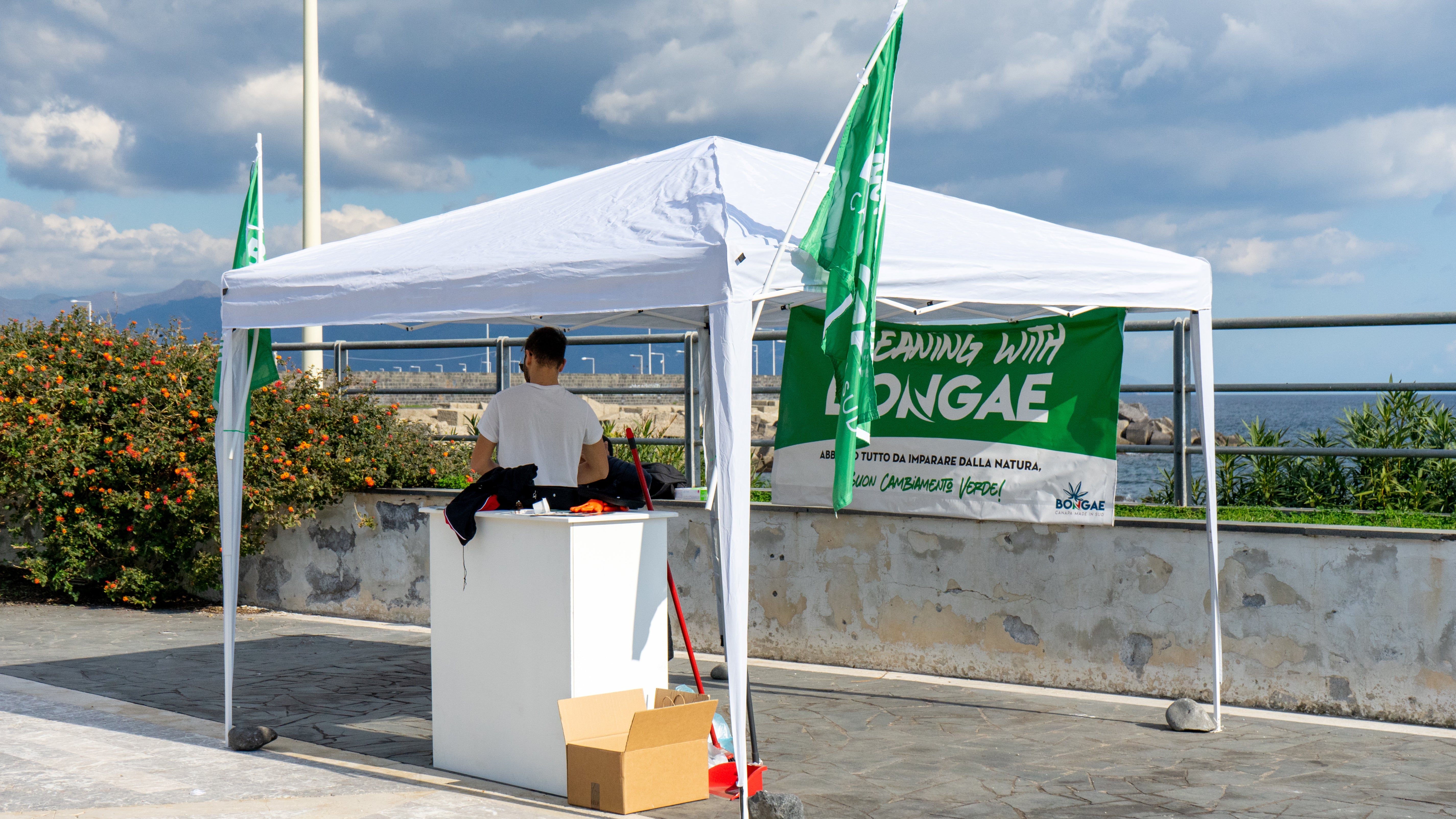 Punto di incontro in uno degli eventi di pulizia organizzato da Cleaning With Bongae