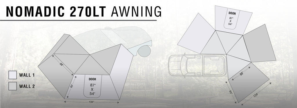 Nomadic LT 270 Awning Specifications