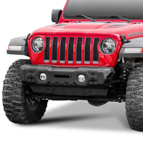 Jeep Modular Stamped Steel Stubby Front Bumper