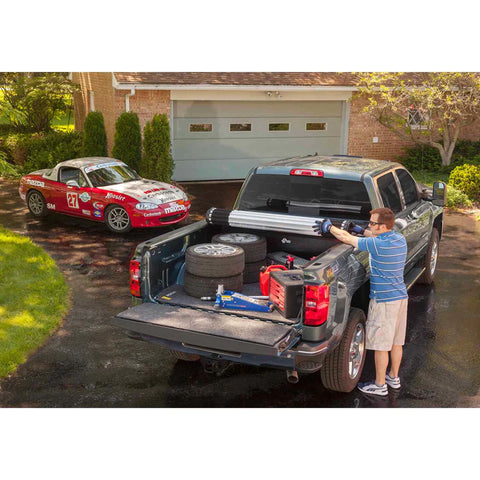 BAKFlip MX4 GMC Chevy tonneau hard cover cargo loading