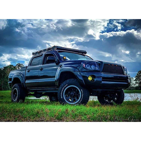 Uptop alpha tacoma roof rack in a lifestyle view