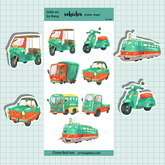 Vehicles | Sticker Sheet