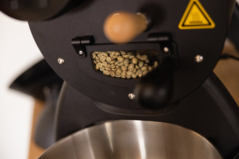 Roasting Coffee Beans at Browndog Coffee Roasters