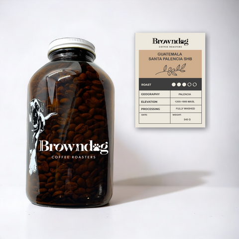 BROWNDOG COFFEE  BEANS JAR