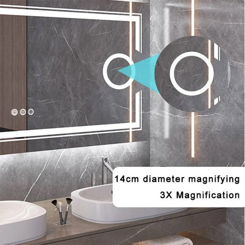 Experience precision like never before with the built-in magnifier option of our LED Smart Mirror. Enhance your grooming routine by zooming in on details effortlessly. Achieve flawless makeup, intricate shaving, and meticulous grooming with ease.