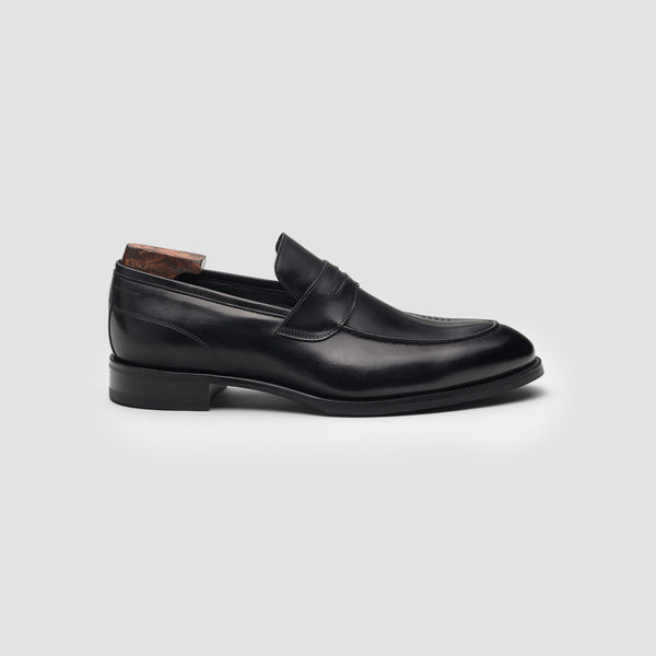The Salerno Men's Loafer Black | Italian Men's Shoes – Scarpe di Bianco