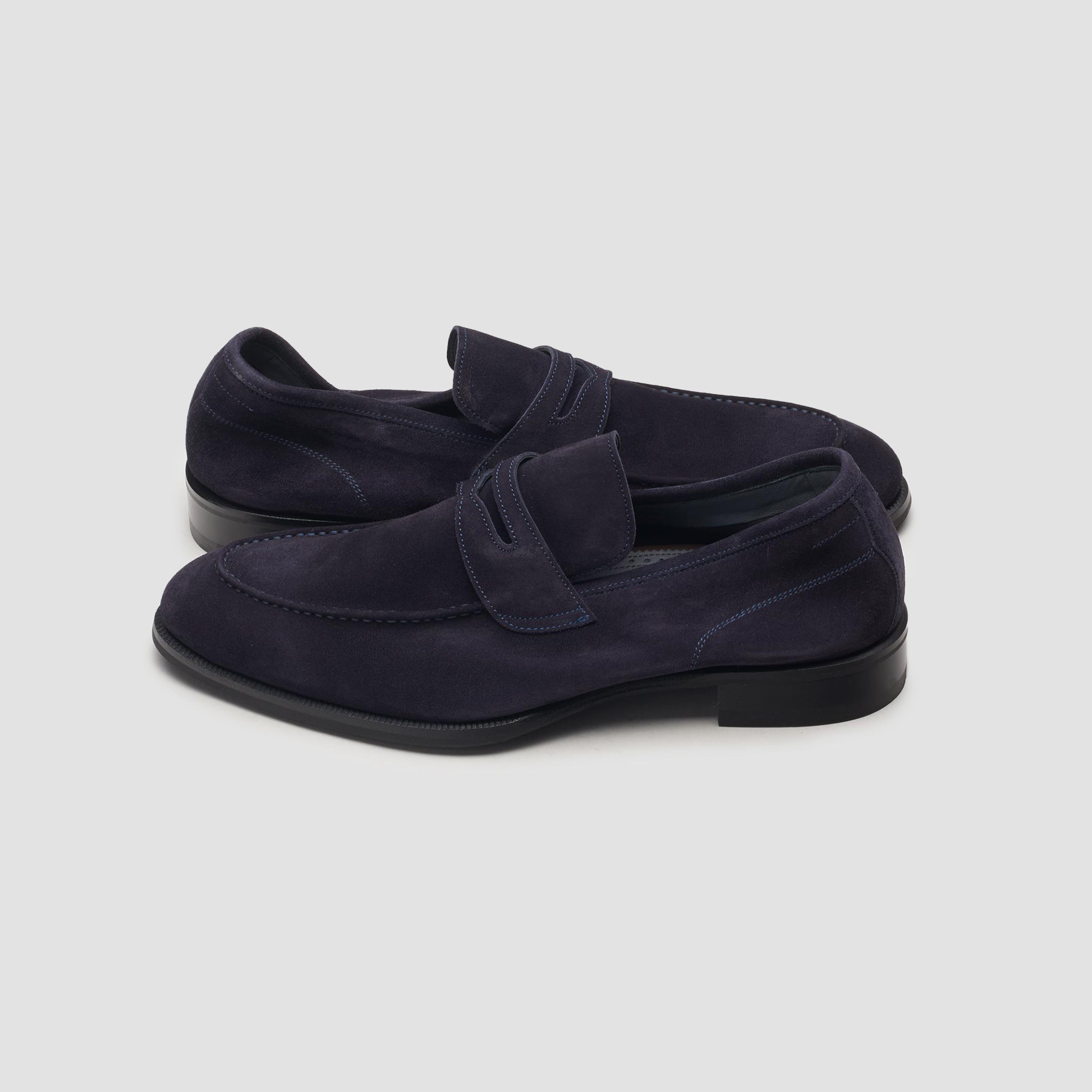 The Brera Navy Men's Suede Loafers