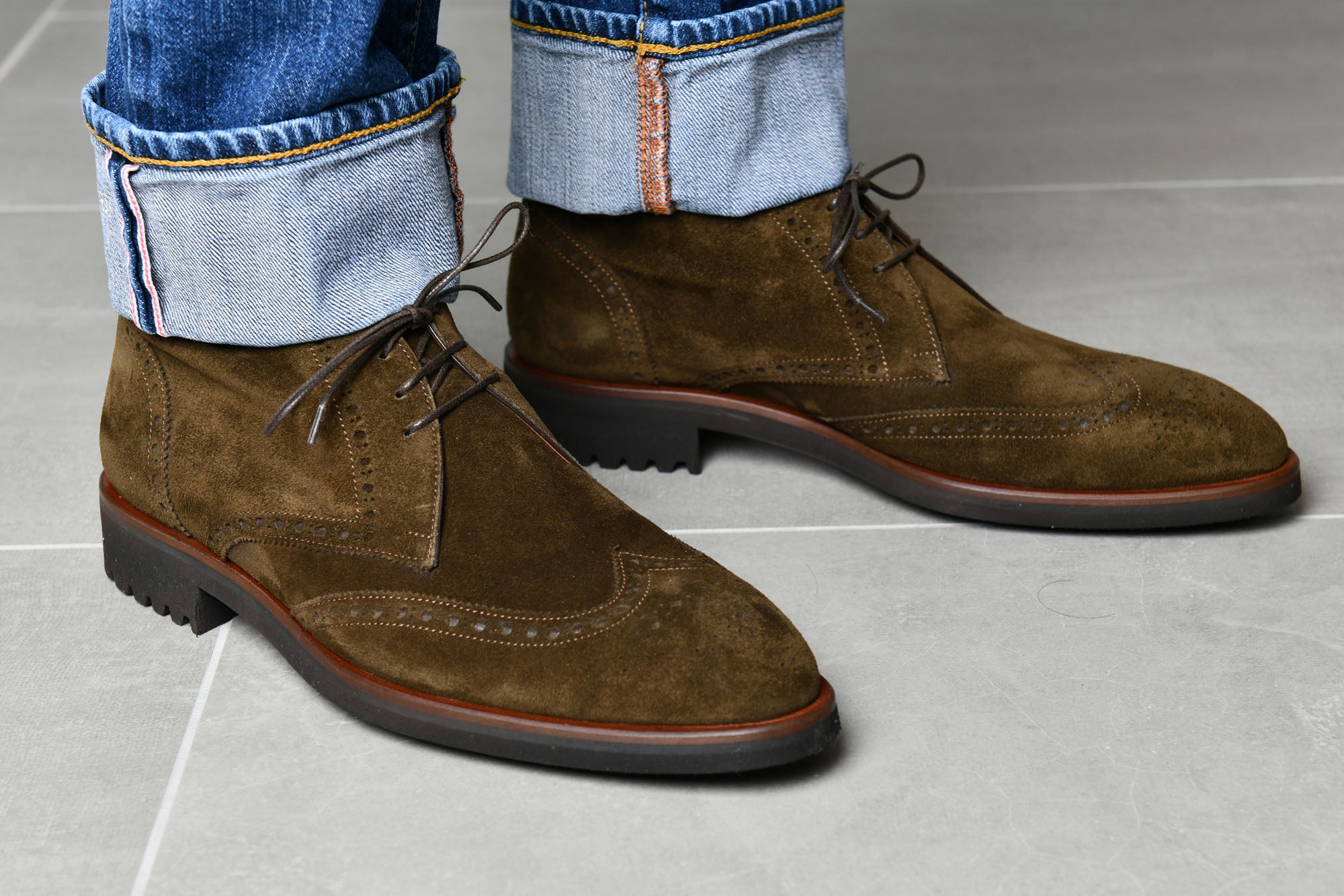 The Lazio Loden Suede Men's Oxford Boot