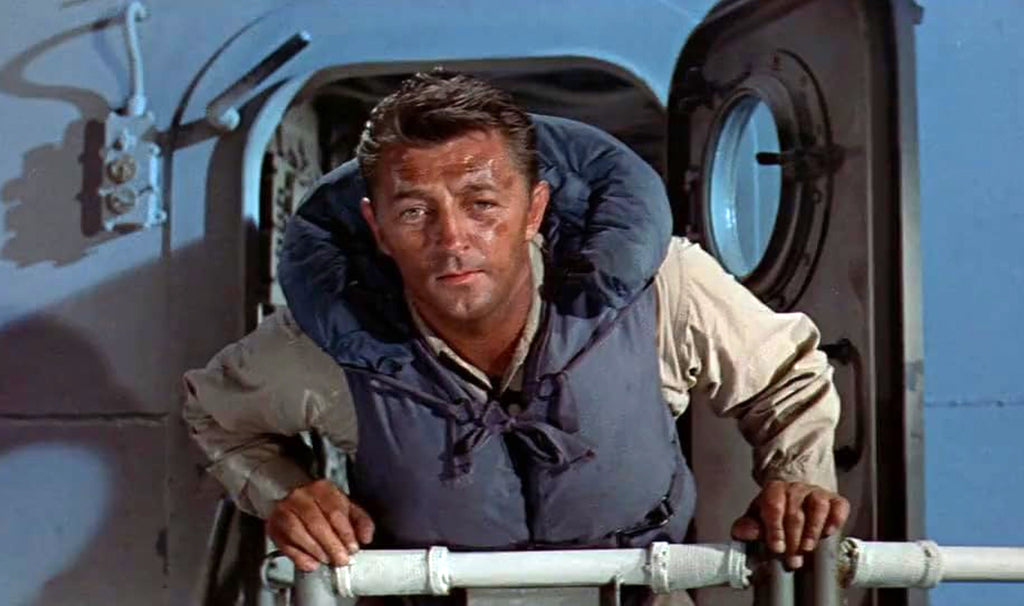 Robert Mitchum en "Duelo en el Atlántico" (The Enemy Below), 1957