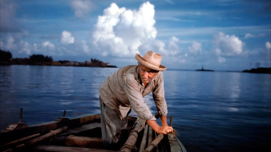 Spencer Tracy en un fotograma de "El viejo y el mar" (The old man and the sea), 1958