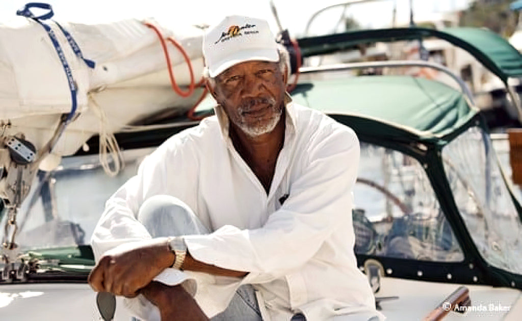 Morgan Freeman a bordo de su Shannon 43' «Afrodesia»