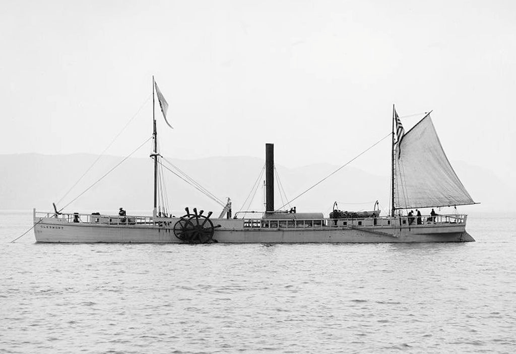 Fotografía de una réplica del «SS Clermont» de Robert Fulton