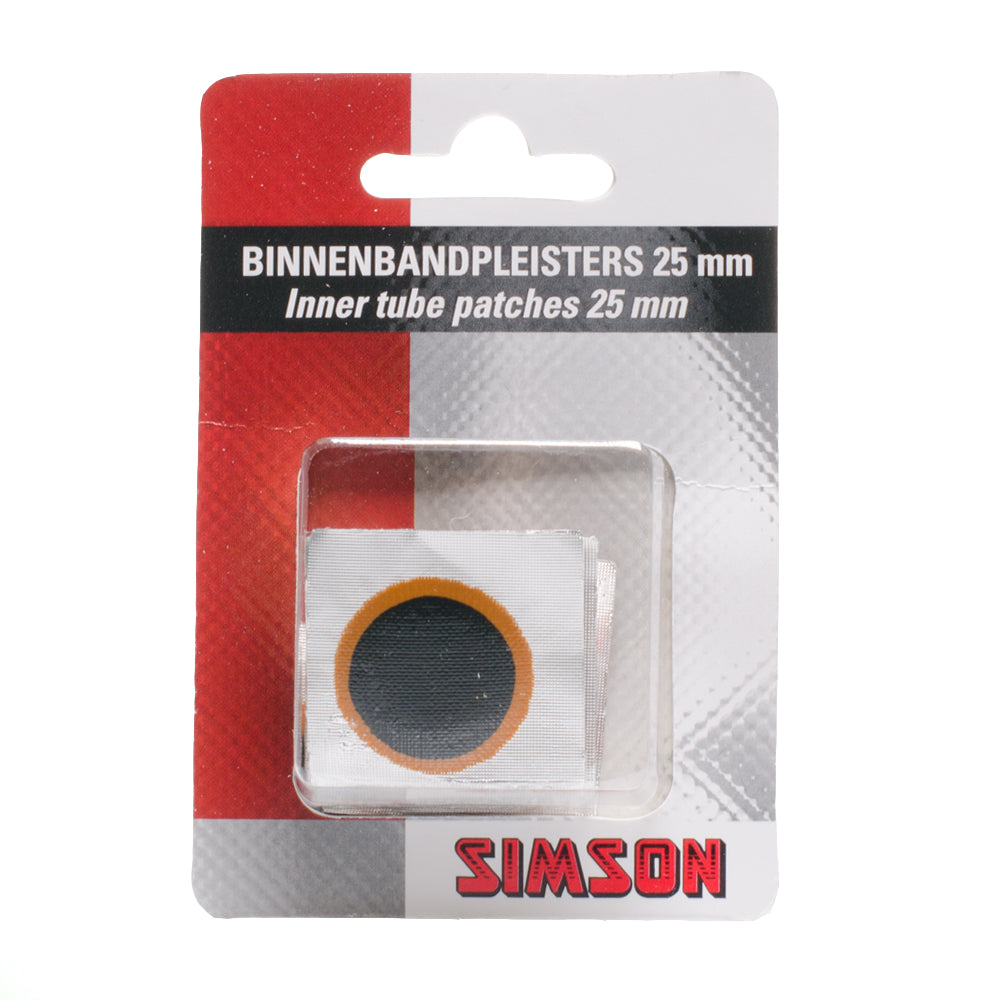 Simson Binnenbandpleisters 25mm - Red din tur