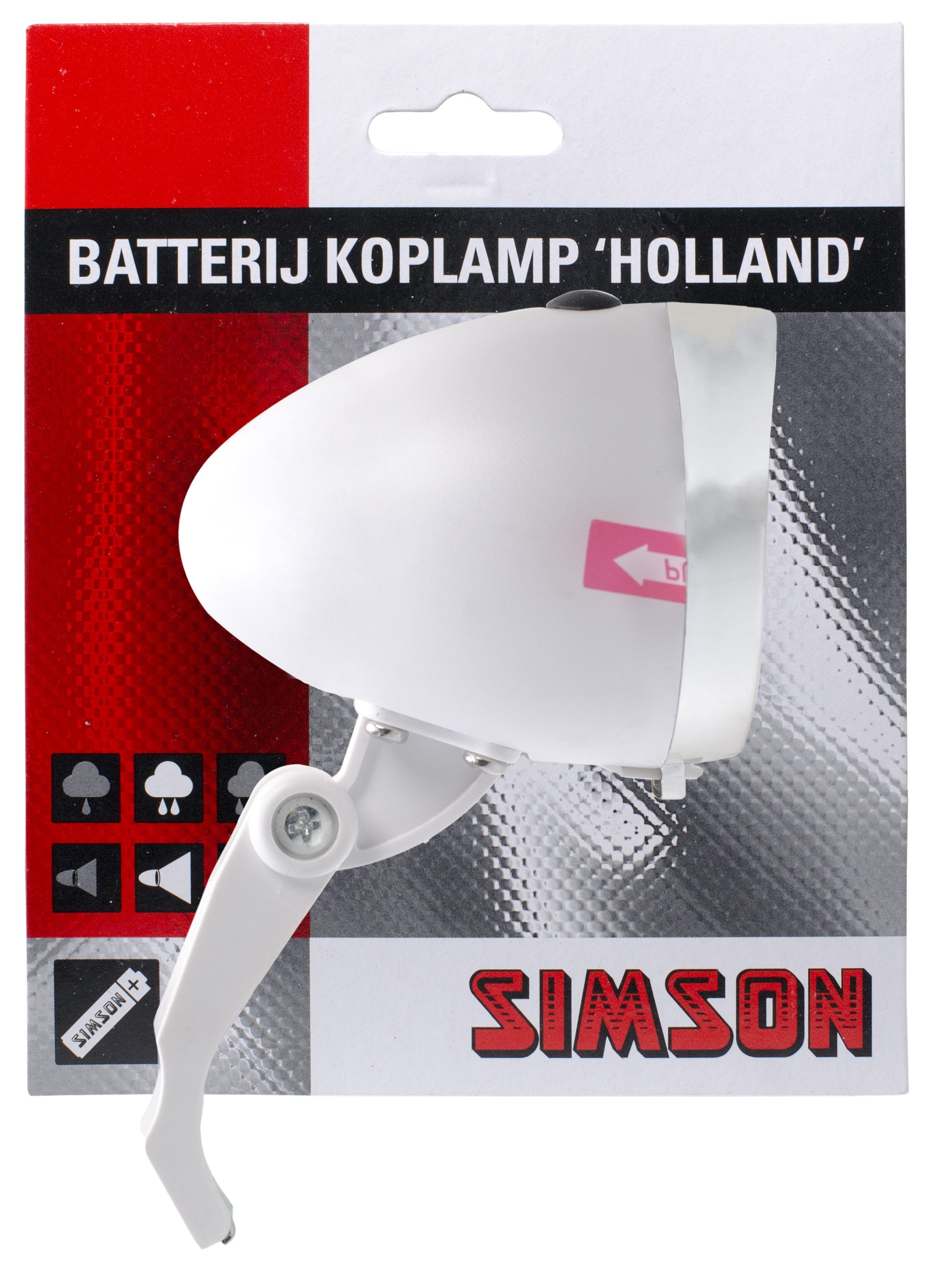 Se Simson Batteri Forlygte "Holland" hos Cykelsadlen.DK