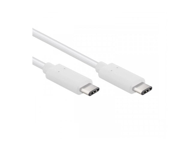 USB-C Kabel Hvid 1,20M