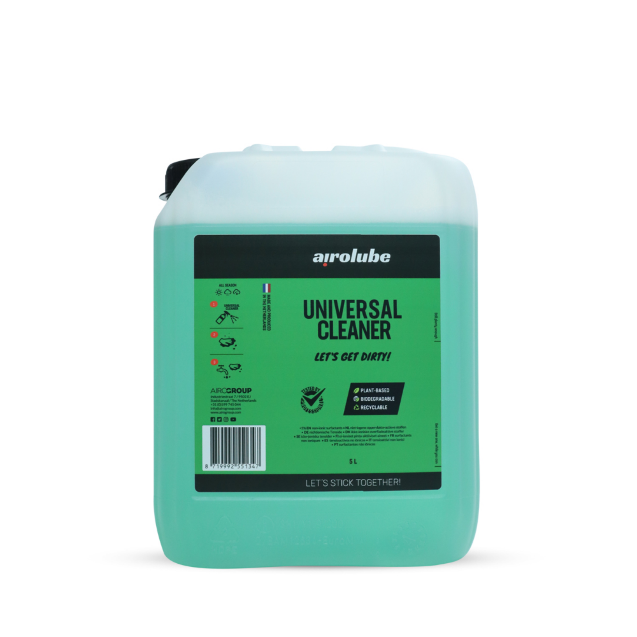 Billede af Airolube Universal Cleaner 5L Produktbeskrivelse