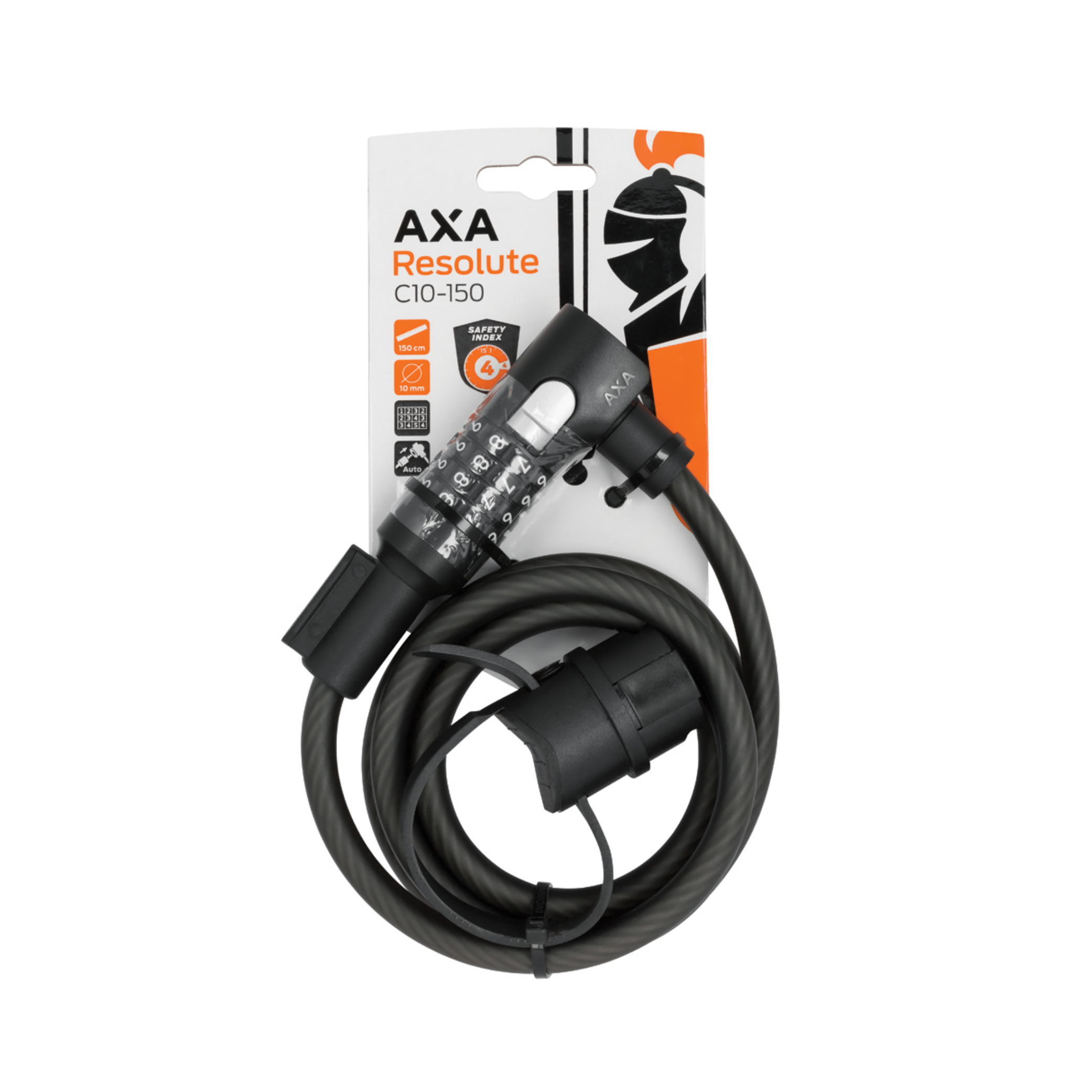 Billede af AXA Resolute C10-150 Kabel Lås hos Cykelsadlen.DK