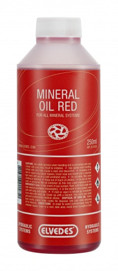 Se Mineral Olie Rød Til Alle Mineral Systemer 250ml - Cykelreservedele hos Cykelsadlen.DK