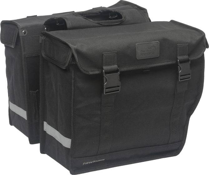 Billede af Canvas Hybride Dobbelt Cykeltaske 46,5 Liter Sort