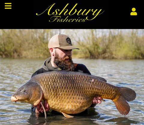 Ashbury Fisheries website, Carp Fsihing, lake exclusive, book now