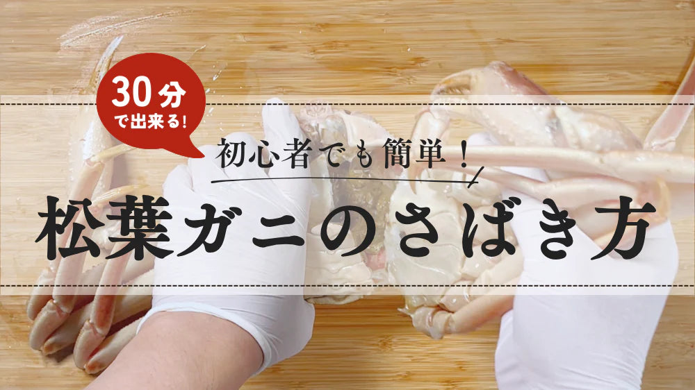 松葉ガニ(オスのズワイガニ)の捌き方